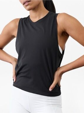 Athleta Black Relaxed Racerback Tank